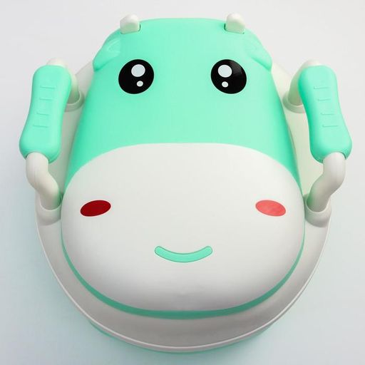 Горшок детский Бегемотик, цвет белый/зеленый - Simaland фото 11