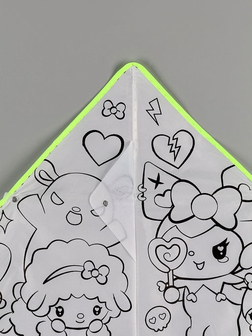 Воздушный змей - раскраска Кролик и друзья, 80 см, 6 фломастеров - Funny toys фото 6