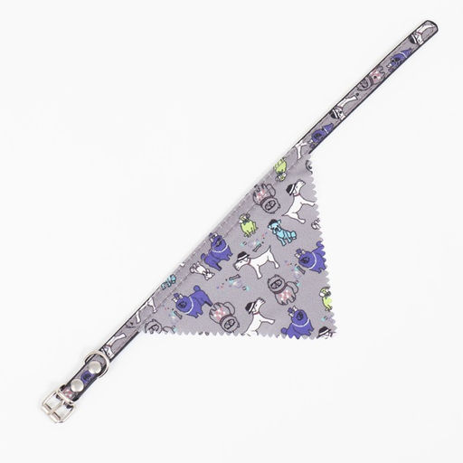 Ошейник с косынкой Яркая жизнь, 32 х 1 см, серый - Пижон фото 7