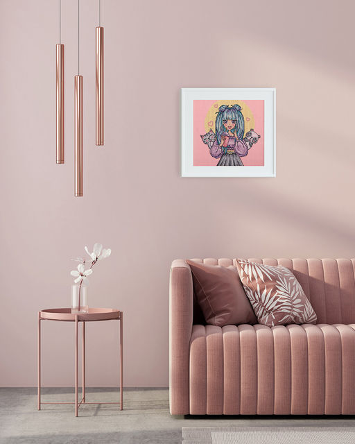 Klart набор для вышивания 8-557 Розовое настроение 19 х 19 см