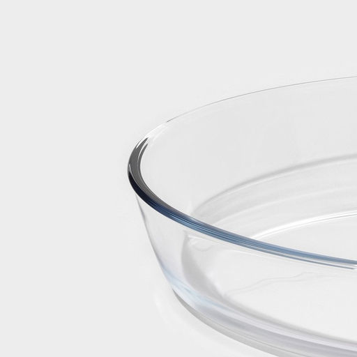 Форма для запекания и выпечки Доляна Лазанья, 1.5 л, 25.9186.3 см, овальная, жаропрочное стекло, прозрачная  фото 2