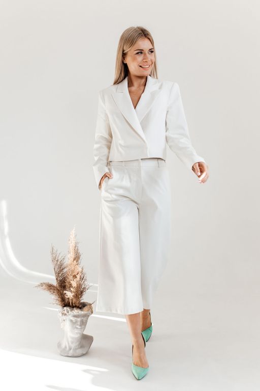 Брюки AmberA 1031 White ОБЛАКО  фото 3