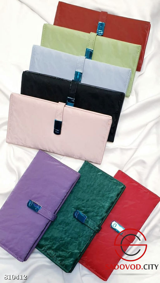 Кошелек большой на магнитной кнопке из экозамши 19см*11см - Bruno фото 5