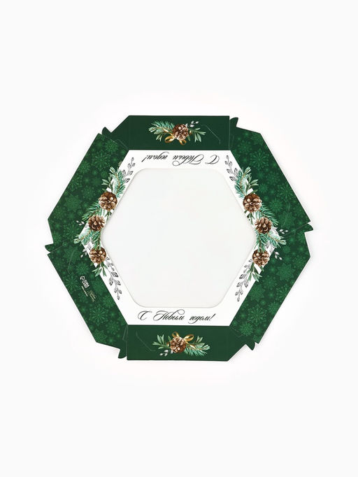 Цена за 5 шт. Коробка складная «С Новым годом!», 20×23×4 см