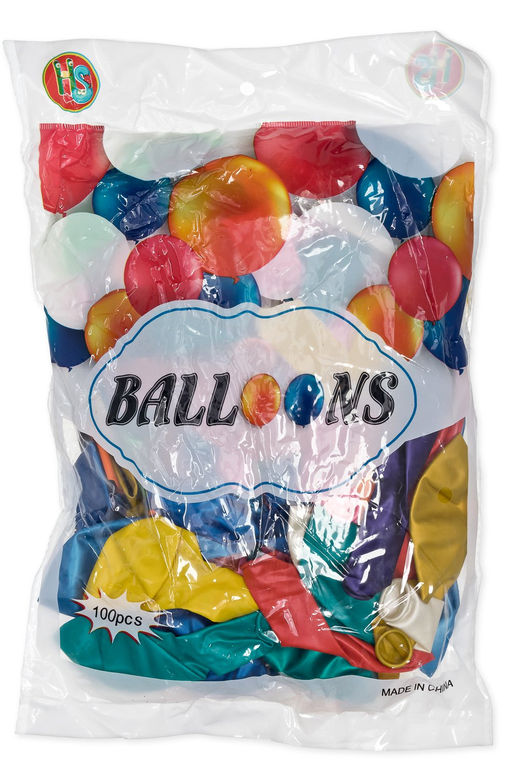 Шарики воздушные 12 дюймов (100 шт) SF-7835, ассорти №3 - Больше подарков фото 2