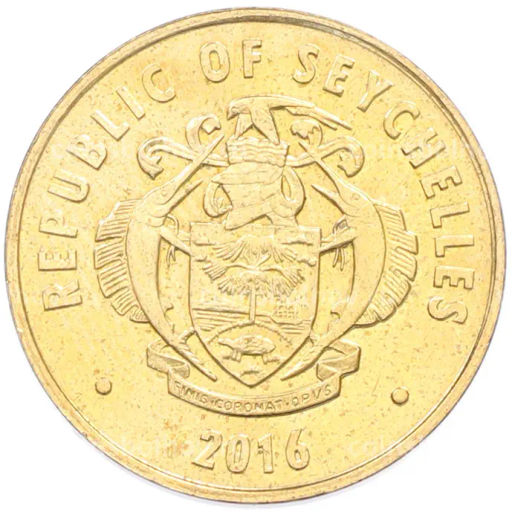 Монета 10 центов 2016 года Сейшелы