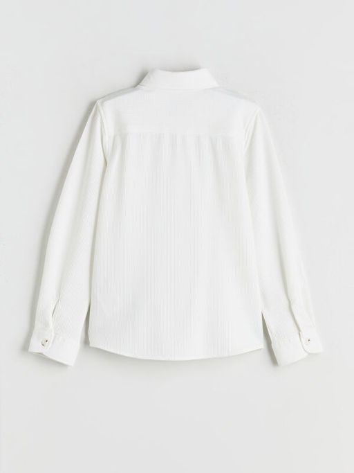 Uzun Kollu Dokulu Erkek ?ocuk G?mlek