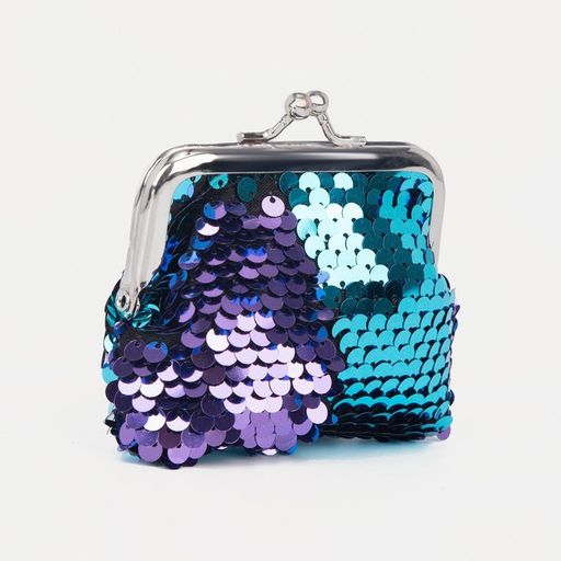 Кошелёк на фермуаре, цвет бирюзовый/синий - Simaland фото 4