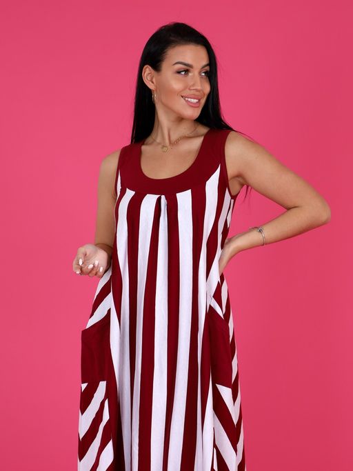 СФ-490 ЖЕНСКИЙ САРАФАН (Бордовый) - А-дина фото 5