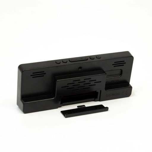 Часы - будильник электронные, настольные, USB, термометр, календарь, 15×6.3 см, от батареек ААА