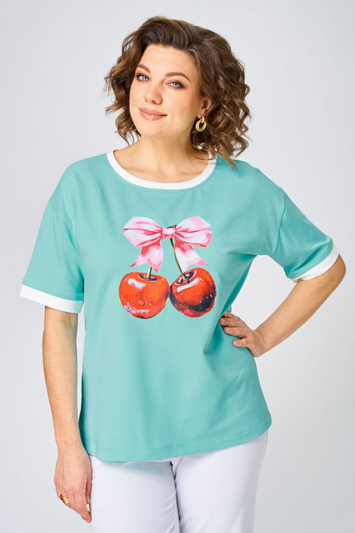 Джемпер Rumoda 2285 бирюзовый  фото 11