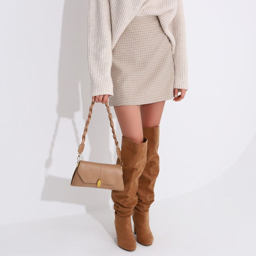 Сумка-мессенджер на клапане, цвет бежевый - Simaland фото 11