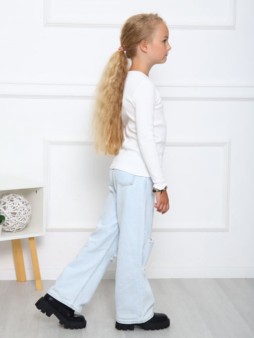 ДЖ056 Джемпер Школа 2 (белый) - Милаша фото 3