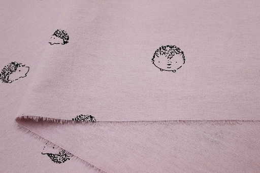 Теплый хлопок Колючие друзья цв.бл.розово-сиреневый, ш.1.5м, хлопок-100%, 160гр/м.кв - Купава фото 6