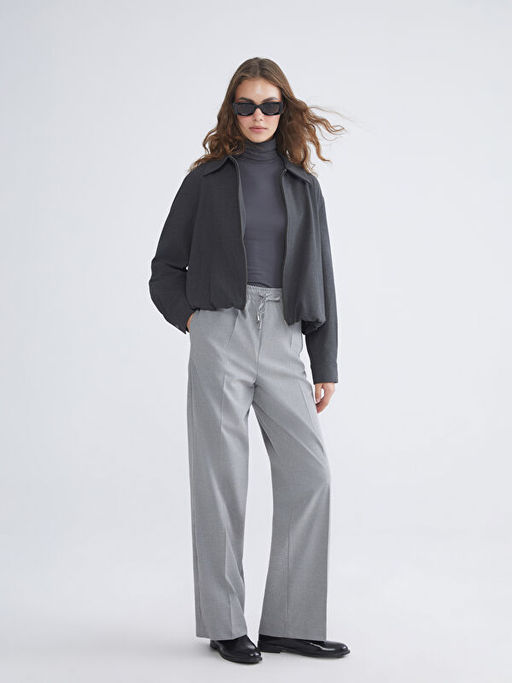 G?mlek Yaka Kad?n Ceket