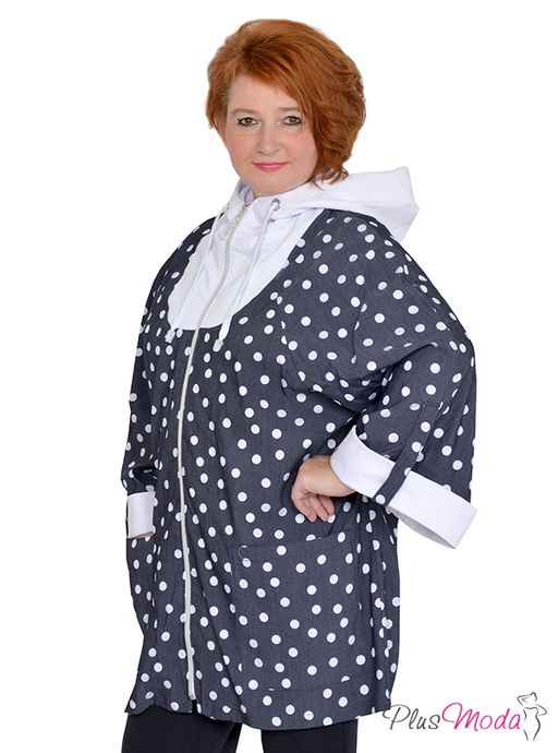 Парка Модель №1078 размеры 44-84 - Plusmoda фото 4