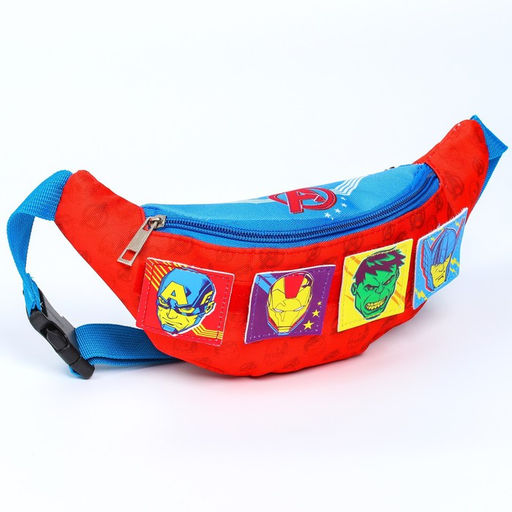 Сумка поясная детская для мальчика, 25×6×13 см, Мстители