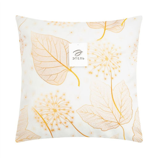 Наволочка декоративная Этель Листики 40х40 см, 100% п/э  фото 5