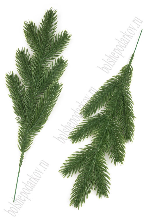 Веточка еловая 33 см (10 шт) SF-8017, зеленый №4