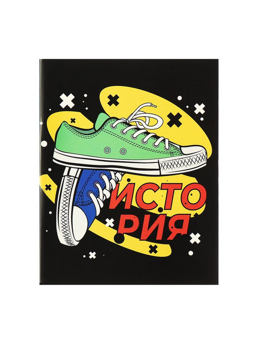 Набор предметных тетрадей Calligrata TOP «Кеды», 12 предметов, 48 листов, со справочным материалом, картонная обложка, глянцевая ламинация, блок офс�...