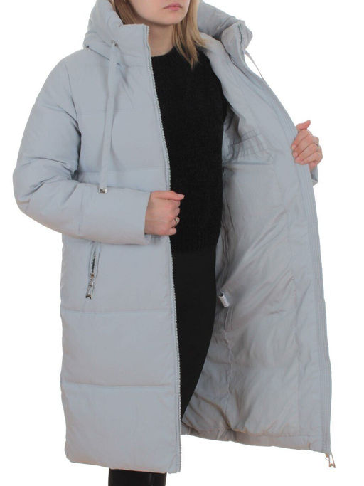 235 LT. BLUE Пальто зимнее женское (200 гр. холлофайбер) - Fashion фото 7