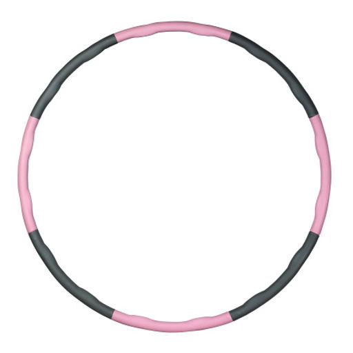 Обруч массажный Woohooo Meteor Twist / D83 cm 8 секций / розово-серый / уп 20 - Галеонтрейд фото 3