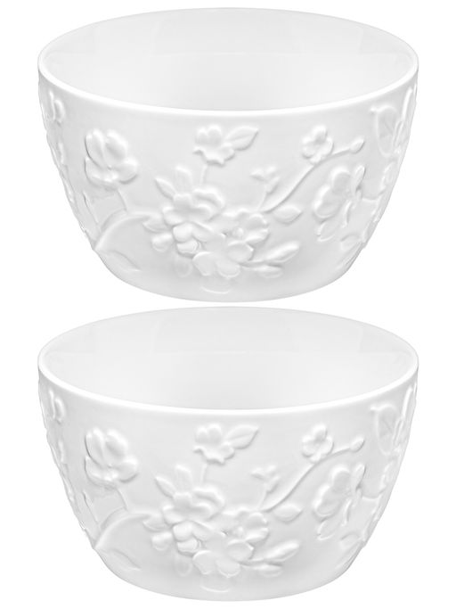 Набор 2 салатников 600 мл 13*13*7,5 см Цветущая сакура, фарфор - Elan gallery фото 4