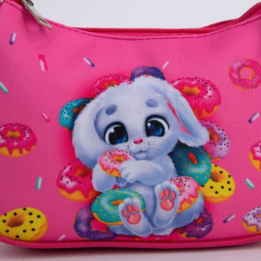 Сумка детская, текстильная, Зайка и пончики 4 см х 17 см х 13 см - NAZAMOK KIDS фото 5