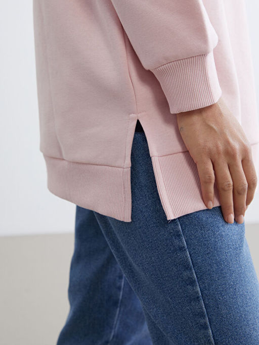 Nak??l? Kad?n Kal?n Sweatshirt Tunik