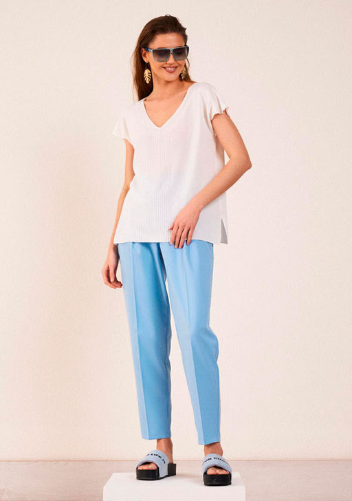 SR23-02 брюки женские голубой - Mozart фото 3