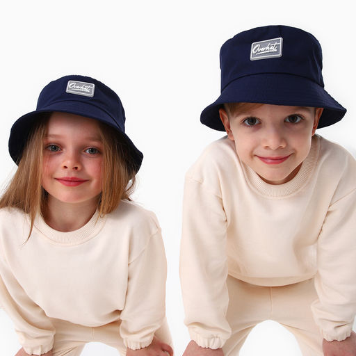 Панама детская, цвет темно-синий, р-р 52-54