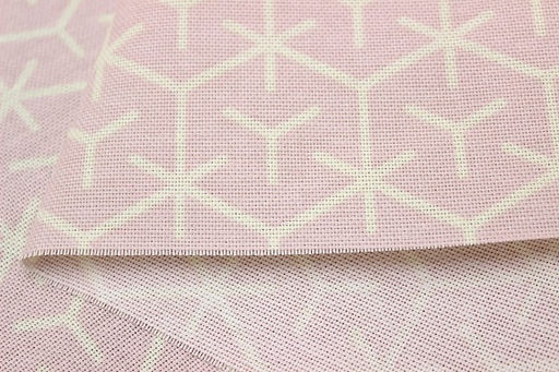 Рогожка Сингония цв.бл.пыльная роза/бл.желтый, (комп), ш.1.5м, хлопок-100%, 170гр/м.кв - Купава фото 5