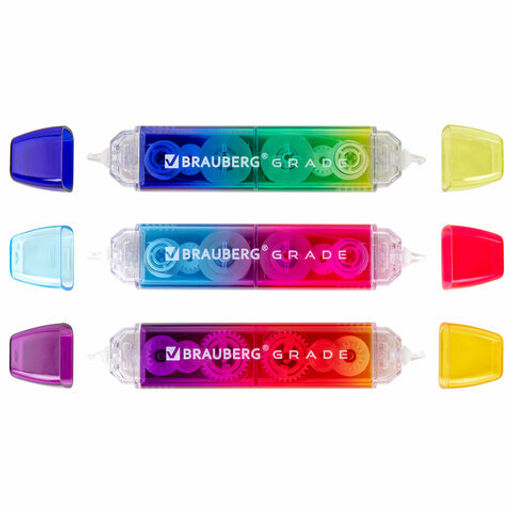 Корректирующая лента двусторонняя 5 мм x 10 м, BRAUBERG "Grade"