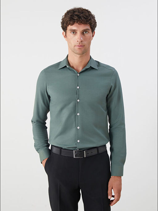 Slim Fit Uzun Kollu Arm?rl? Erkek G?mlek