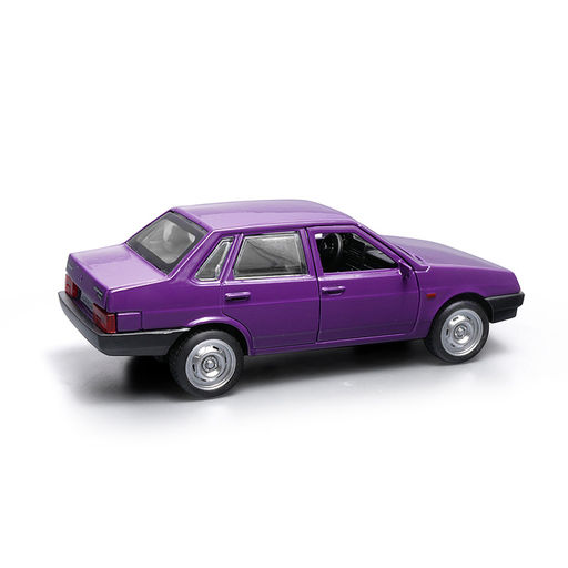Машина металл LADA-21099 "Спутник" 12см. (двери, багаж, баклажан) инерц., в коробке
