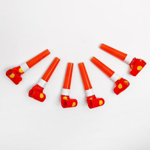 Карнавальный язычок «Горох», набор 6 шт., красный