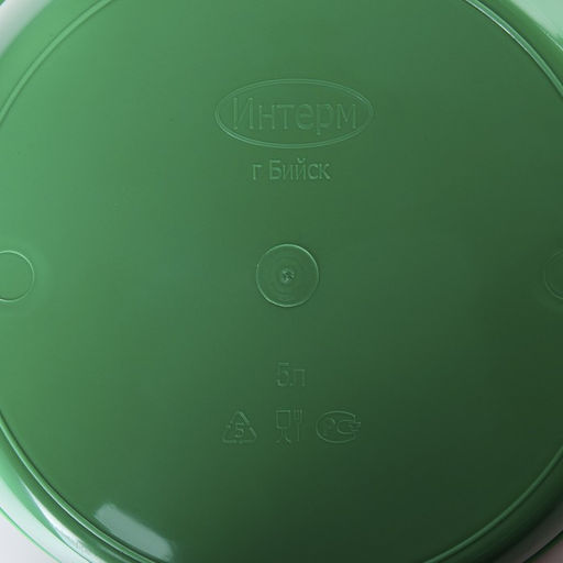 Таз хозяйственный круглый, 5 л, пластик, МИКС