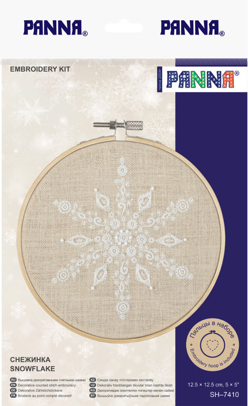 Набор для вышивания PANNA SH-7410 Снежинка 12.5 х 12.5 см