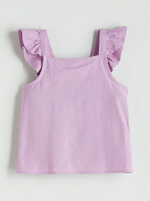 Fiyonklu K?z ?ocuk Bluz ve Etek 2li