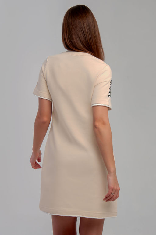 Арт. 8502 Платье женское 42-48 (4 шт) Цвет:бежевый