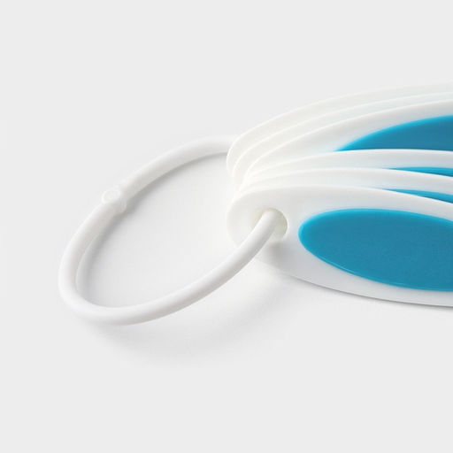 Цена за 2 шт. Набор мерных ложек Доляна «Тепло», 6 шт.: 0.62/1.25/2.5/5/7.4/15 мл, красный, белый