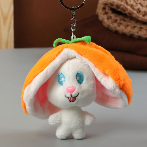 Мягкая игрушка Зайка-фрукт, 10 см, цвет МИКС