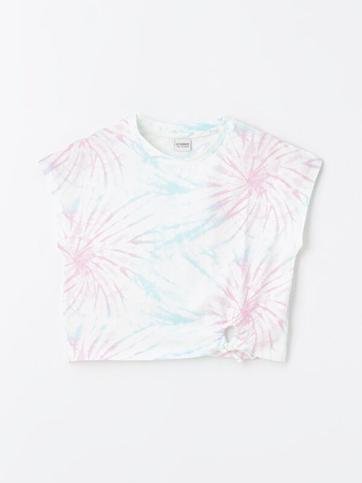 Bisiklet Yaka K?sa Kollu K?z ?ocuk Ti??rt ve ?ort - Waikiki фото 2