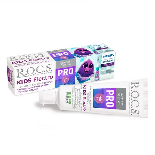 Зубная паста R.O.C.S. PRO. Kids Electro, 45 гр ROCS/РОКС  фото 7
