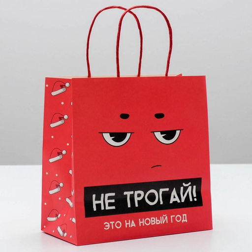 Пакет подарочный новогодний «Это на новый год», 22 х 22 х 11 см