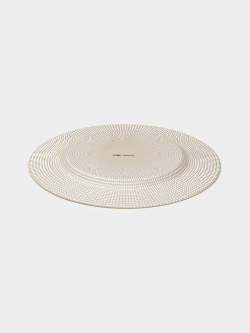 Тарелка подстановочная Magistro, d=33 см, стекло, бежевая  фото 3