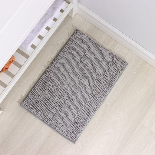 Коврик для дома Доляна Букли длинные, 40?60 см, длина букли 2 см, светло-серый  фото 2