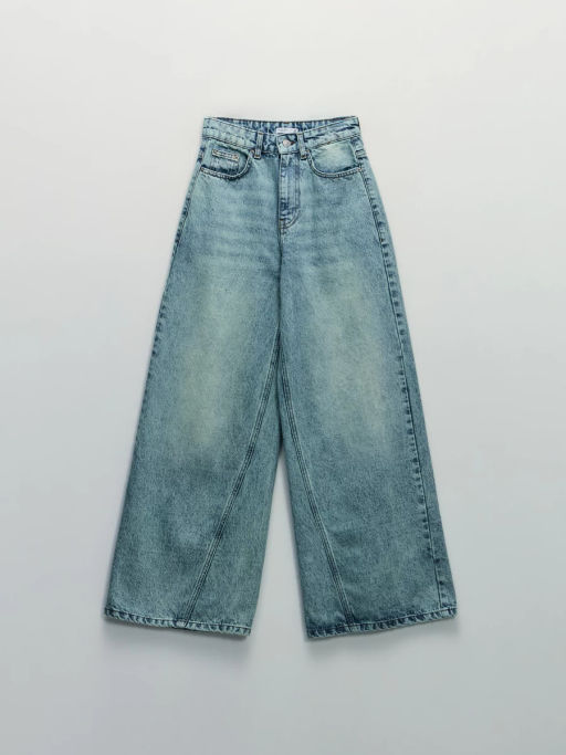 Джинсы ultra wide leg с высокой посадкой / Zarina  фото 6