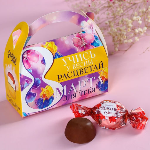 УЦЕНКА Шоколадные конфеты в сумочке Учись у весны, 150 г - Фабрика счастья фото 3