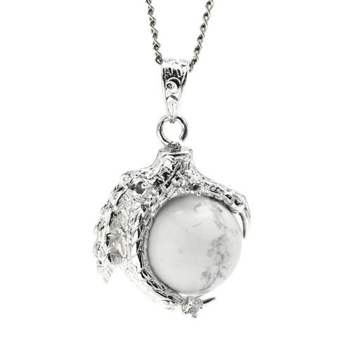 Подвеска с кахолонгом Лапа Дракона 25*25мм, шарик 16мм